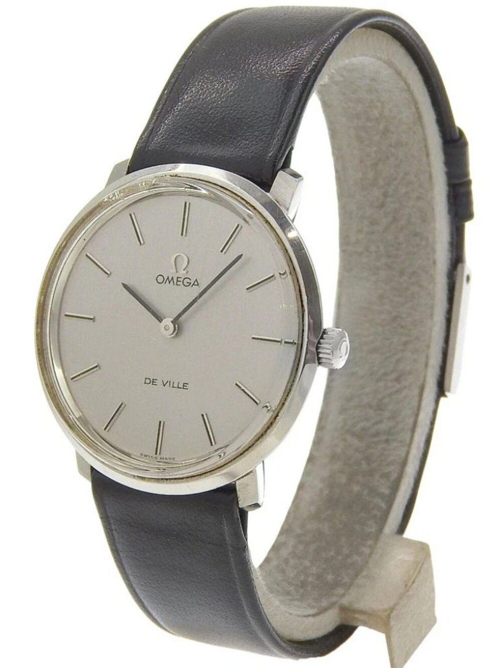 OMEGA De Ville Watches TOOL104 Silver SilverDial Stainless Steel/leather H...